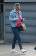 MISCHA BARTON and Gian Marco Flamini at Tomato Pie Pizza Joint in Los Angeles 11/20/2020