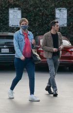 MISCHA BARTON and Gian Marco Flamini at Tomato Pie Pizza Joint in Los Angeles 11/20/2020