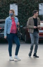 MISCHA BARTON and Gian Marco Flamini at Tomato Pie Pizza Joint in Los Angeles 11/20/2020