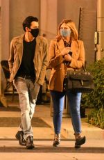 MISCHA BARTON Out for Dinner at Il Pastaio Restaurant in Beverly Hills 11/19/2020