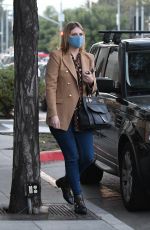 MISCHA BARTON Out for Dinner at Il Pastaio Restaurant in Beverly Hills 11/19/2020