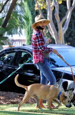MISSI PYLE Out with Her Dogs in Los Angeles 11/13/2020