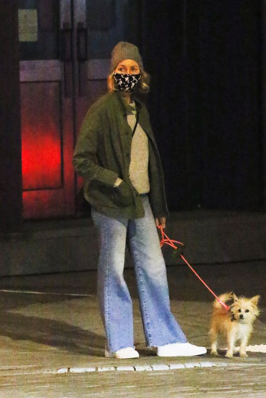 NAOMI WATTS Out eith Her Dog in New York 11/16/2020