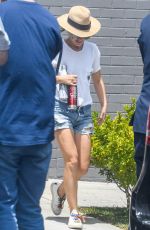 NATALIE PORTMAN in Denim Shorts Out and About in Sydney 11/29/2020