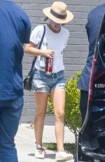 NATALIE PORTMAN in Denim Shorts Out and About in Sydney 11/29/2020