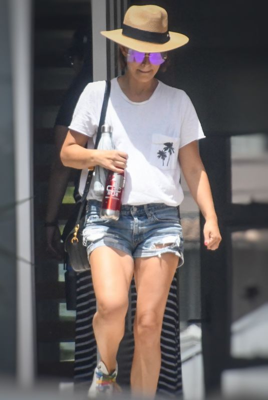 NATALIE PORTMAN in Denim Shorts Out and About in Sydney 11/29/2020