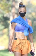 NINA AGDAL Leaves a Gym in New York 11/07/2020