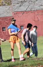 NINA AGDAL Leaves Her Agdal Method Class in The Hamptons 11/07/2020