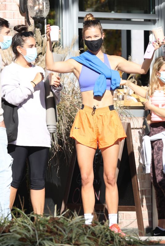 NINA AGDAL Leaves Her Agdal Method Class in The Hamptons 11/07/2020