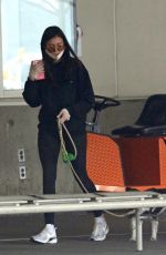 NINA DOBREV Arrives at Airport in Vancouver 11/09/2020