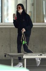 NINA DOBREV Arrives at Airport in Vancouver 11/09/2020
