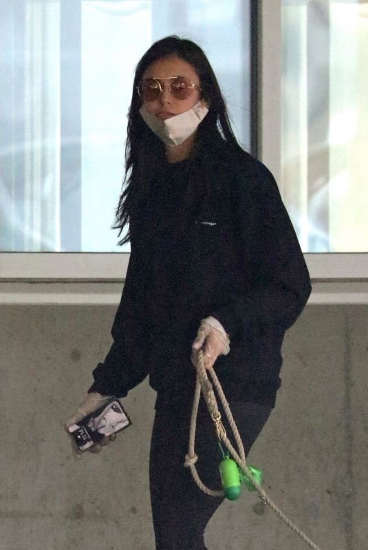 NINA DOBREV Arrives at Airport in Vancouver 11/09/2020