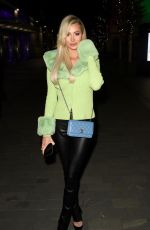 OLIVIA ATTWOOD Leaves XYZ Bar in Manchester 11/04/2020