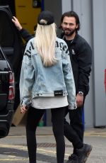 OLIVIA ATTWOOD on the Set of Olivia Meets Her Match in Manchester 11/08/2020