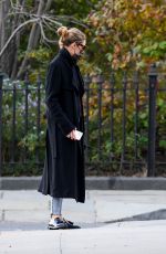OLIVIA PALERMO in Ripped Denim Out with Mr. Butler in New York 11/10/2020