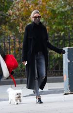 OLIVIA PALERMO in Ripped Denim Out with Mr. Butler in New York 11/10/2020