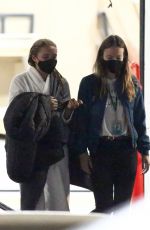 OLIVIA WILDE and FLORENCE PUGH on the Set of Don