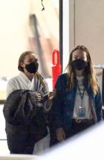 OLIVIA WILDE and FLORENCE PUGH on the Set of Don