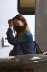 OLIVIA WILDE and FLORENCE PUGH on the Set of Don