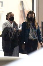 OLIVIA WILDE and FLORENCE PUGH on the Set of Don