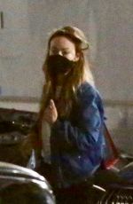 OLIVIA WILDE and FLORENCE PUGH on the Set of Don