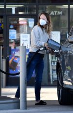 OLIVIA WILDE at a Gas Station in Los Angeles 11/17/2020