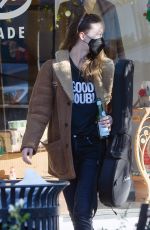 OLIVIA WILDE at a Guitar Store in Los Angeles 11/27/2020
