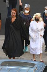 OLIVIA WILDE, DITA VON TEESE and Harry Styles on the Set of Don
