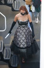 OLIVIA WILDE on the Set of Don
