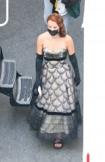 OLIVIA WILDE on the Set of Don