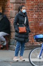 PADMA LAKSHMI Out and About in New York 11/20/2020