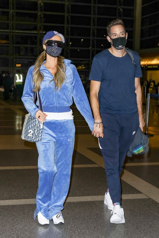 PARIS HILTON and Carter Reum at LAX Airport in Los Angeles 11/03/2020