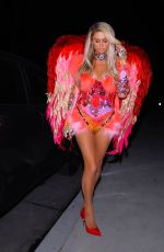PARIS HILTON Heading to a Halloween Party in Los Angeles 10/30/2020