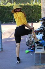 PHOEBE PRICE at a Tennis Court in Los Anegeles 11/12/2020
