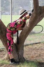 PHOEBE PRICE at a Tennis Court in Los Anegeles 11/29/2020