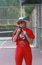 PHOEBE PRICE at a Tennis Courts in Los Angeles 11/13/2020