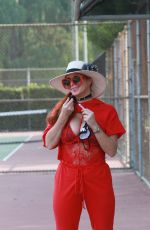 PHOEBE PRICE at a Tennis Courts in Los Angeles 11/13/2020