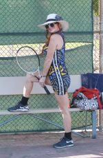 PHOEBE PRICE at Tennis Practice in Los Angeles 11/14/2020