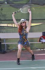PHOEBE PRICE at Tennis Practice in Los Angeles 11/14/2020