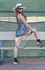 PHOEBE PRICE at Tennis Practice in Los Angeles 11/14/2020