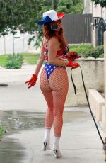 PHOEBE PRICE in a Patriotic Bikini Out in Los Angeles 11/06/2020