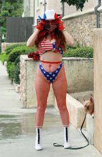PHOEBE PRICE in a Patriotic Bikini Out in Los Angeles 11/06/2020