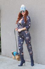 PHOEBE PRICE Out with Her Dog Henry in Hollywood 11/24/2020
