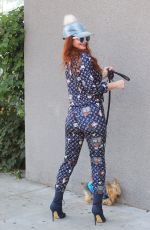 PHOEBE PRICE Out with Her Dog Henry in Hollywood 11/24/2020