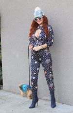 PHOEBE PRICE Out with Her Dog Henry in Hollywood 11/24/2020