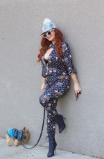 PHOEBE PRICE Out with Her Dog Henry in Hollywood 11/24/2020