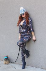 PHOEBE PRICE Out with Her Dog Henry in Hollywood 11/24/2020