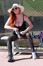 PHOEBE PRICE Playig Tennis in Los Angeles 11/05/2020