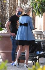 POM KLEMENTIEFF and Simon Pegg Out in Venice 11/10/2020