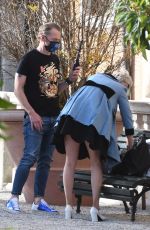 POM KLEMENTIEFF and Simon Pegg Out in Venice 11/10/2020